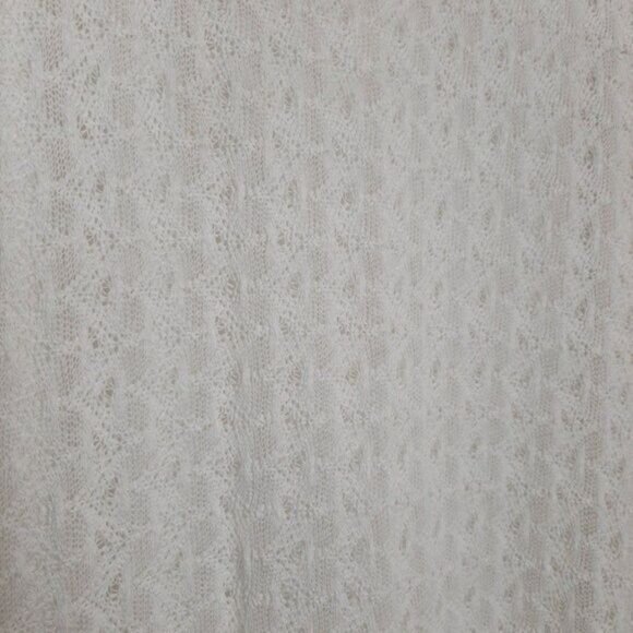 DONNA White Lace Stretchy Knee Length Midi Dress Sz M - Picture 5 of 10